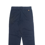 DICKIES Chino Mens Trousers Blue Regular Straight W32 L30