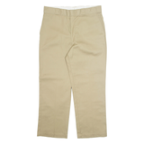 DICKIES Chino Mens Trousers Beige Regular Straight W36 L29