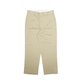 DICKIES Chino Mens Trousers Beige Regular Straight W34 L28