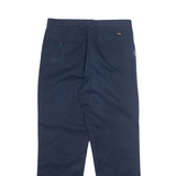 DICKIES Chino Mens Trousers Blue Regular Straight W36 L32