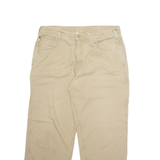 CARHARTT Cargo Mens Trousers Beige Regular Straight W38 L30