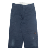 DICKIES Chino Mens Trousers Blue Loose Straight W34 L33