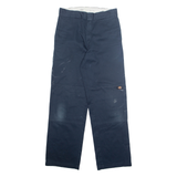 DICKIES Chino Mens Trousers Blue Loose Straight W34 L33
