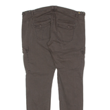 GUESS Cargo Womens Trousers Brown Relaxed Tapered W36 L29
