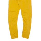 DIESEL Chino Mens Trousers Yellow Slim Skinny W28 L25