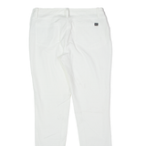 NIKE Golf Womens Twill Trousers White Regular Tapered W30 L29