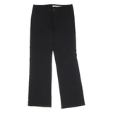 DKNY Womens Trousers Black Regular Flared Viscose W32 L32