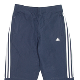 ADIDAS Womens Sports Shorts Blue UK 8 W28