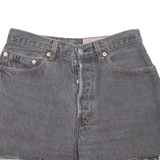 LEVI'S 901 Cut-Off Womens Denim Shorts Grey 90s S W28