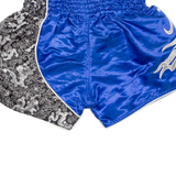 FLUORY Thai Boxing Mens Sports Shorts Blue Relaxed M W26