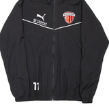 PUMA FC BOSPORUS Mens Rain Jacket Black Hooded M