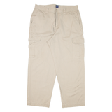 BASIC EDITIONS Cargo Mens Trousers Beige Relaxed Tapered W36 L30