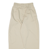 STR Pleated Womens Trousers Beige Relaxed Tapered W24 L25