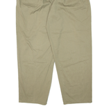 TOMMY HILFIGER Pleated Chino Mens Trousers Green Relaxed Tapered W38 L32