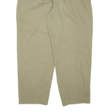 TOMMY HILFIGER Pleated Chino Mens Trousers Green Relaxed Tapered W38 L32