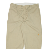 DICKIES Workwear Mens Trousers Beige Relaxed Tapered W40 L30