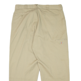 DICKIES Workwear Mens Trousers Beige Relaxed Tapered W40 L30