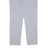 TOMMY HILFIGER Pinstripe Mens Trousers Blue Slim Tapered W32 L30