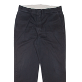 DICKIES Workwear Mens Trousers Black Regular Straight W38 L32