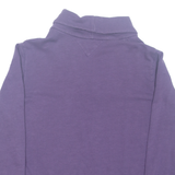 TOMMY HILFIGER Womens Sweatshirt Purple V-Neck XL