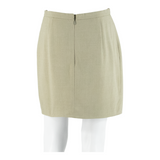 GIORGIO ARMANI Lined Womens Mini Skirt Beige Short S