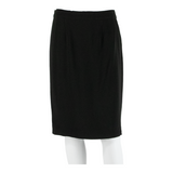 MAX MARA Womens Pencil Skirt Black Knee Length Viscose UK 18