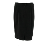 MAX MARA Womens Pencil Skirt Black Knee Length Viscose UK 18