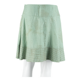 Lined Womens A-Line Skirt Blue Short Spotted M