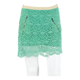 GUESS Pockets Womens Mini Skirt Green Short S