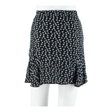 BLUE SEVEN Womens Wrap Skirt Black Short Floral S