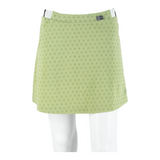 ADIDAS Climalite Womens Mini Skirt Green Short Floral UK 10