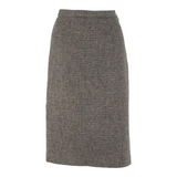 Womens Straight Skirt Grey Knee Length S