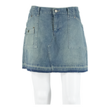 EXPRESS Womens Mini Skirt Blue Short Denim L