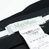 MAX MARA Womens Pleated Skirt Black Knee Length UK 12