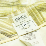 ARMANI COLLEZIONI Womens Flare Skirt Green Knee Length Silk Crazy Pattern S