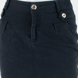 Womens Mini Skirt Black Short Denim S