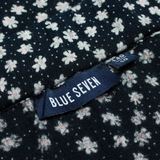 BLUE SEVEN Womens Wrap Skirt Black Short Floral S