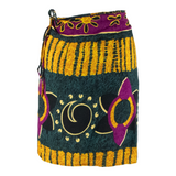 READYMADE Womens Mini Skirt Purple Short Crazy Pattern XL