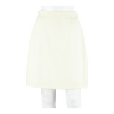 Womens Straight Skirt Cream Short S