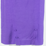 Womens Pencil Skirt Purple Knee Length S