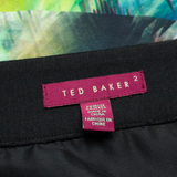 TED BAKER Womens Mini Skirt Blue Short Crazy Pattern M