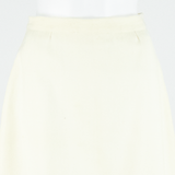 Womens Straight Skirt Cream Short S
