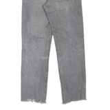 LEVI'S Wedgie BIG E Distressed Womens Jeans Grey Straight Stone Wash W24 L26