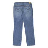 LEVI'S 505 Womens Jeans Blue Regular Straight Stone Wash W32 L30