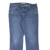 LEVI'S 505 Womens Jeans Blue Regular Straight Stone Wash W33 L32
