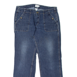 CALVIN KLEIN JEANS Womens Jeans Blue Regular Straight Stone Wash W34 L28