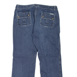 CALVIN KLEIN JEANS Womens Jeans Blue Regular Straight Stone Wash W34 L28