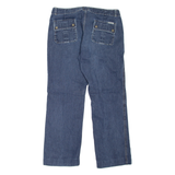 CALVIN KLEIN JEANS Womens Jeans Blue Regular Straight Stone Wash W34 L28