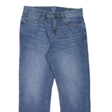 NAUTICA Mens Jeans Blue Relaxed Straight Stone Wash W34 L30