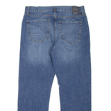 NAUTICA Mens Jeans Blue Relaxed Straight Stone Wash W34 L30